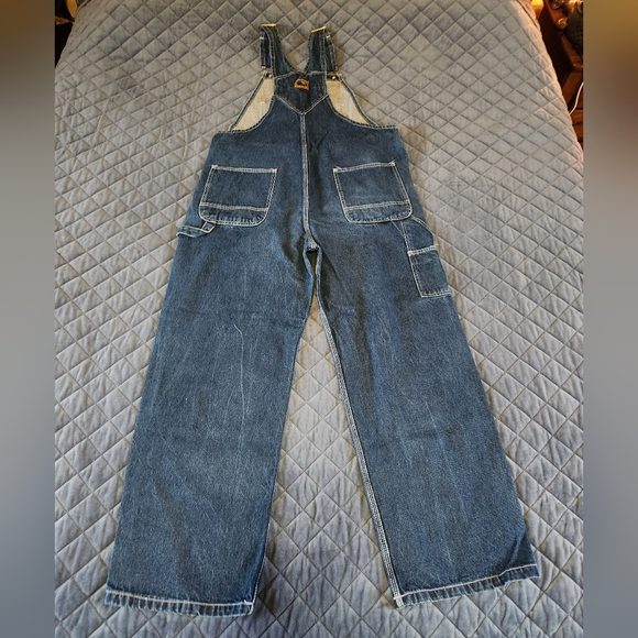 Mens Berne Denim Overalls Sz 40x30 - Picture 2 of 5